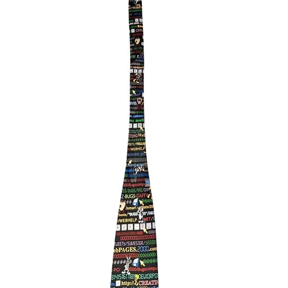 Looney Tunes Taz Internet Theme Necktie Vintage 2001 - Picture 7 of 7